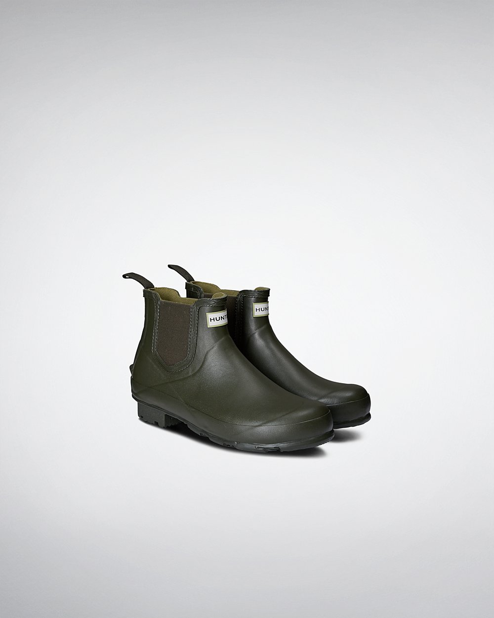 Bottes Chelsea Hunter Norris Field Homme Vert Foncé Olive AVJDZFY-62